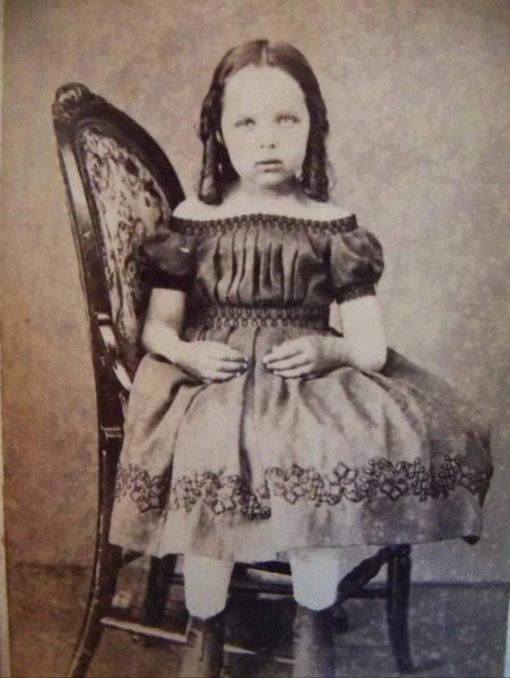Creepy Victorian Pink Floral Dress For Costume